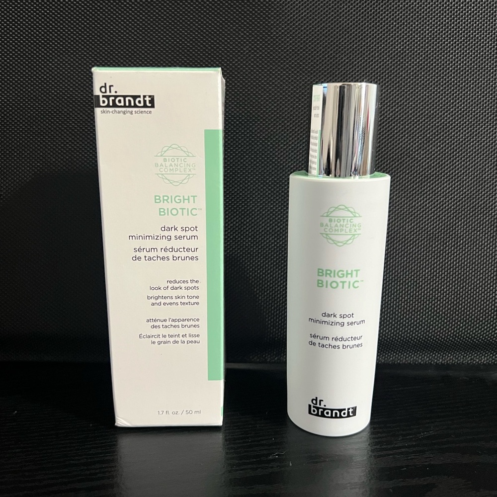 Dr. Brandt Skincare Bright Biotic 
Dark spot minimizing serum
